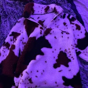 COWHIDE PRINT SHERPA